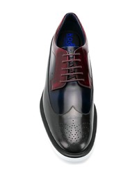 dunkelblaue Leder Brogues von Hogan