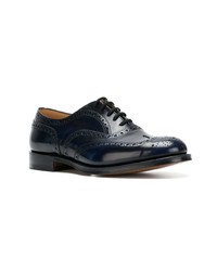 dunkelblaue Leder Brogues von Church's