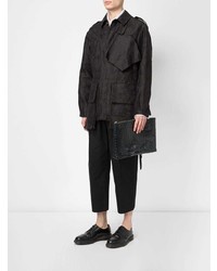 dunkelblaue Leder Clutch Handtasche von Cornelian Taurus By Daisuke Iwanaga