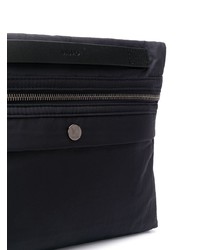 dunkelblaue Leder Clutch Handtasche von Mismo