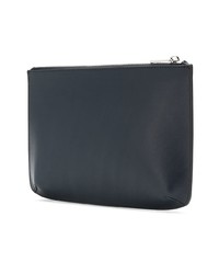 dunkelblaue Leder Clutch Handtasche von A.P.C.