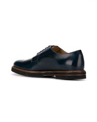 dunkelblaue Leder Derby Schuhe von Tod's