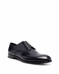 dunkelblaue Leder Derby Schuhe von Doucal's