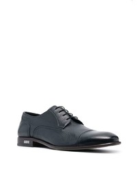 dunkelblaue Leder Derby Schuhe von Casadei