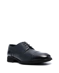 dunkelblaue Leder Derby Schuhe von Casadei