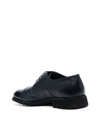 dunkelblaue Leder Derby Schuhe von Casadei