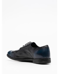 dunkelblaue Leder Derby Schuhe von Officine Creative