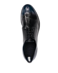 dunkelblaue Leder Derby Schuhe von Officine Creative