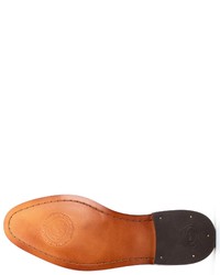 dunkelblaue Leder Derby Schuhe von Base London