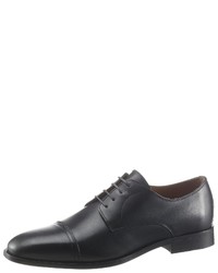 dunkelblaue Leder Derby Schuhe von BOSS