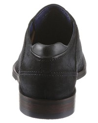 dunkelblaue Leder Derby Schuhe von Bugatti