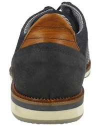 dunkelblaue Leder Derby Schuhe von Bullboxer