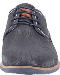 dunkelblaue Leder Derby Schuhe von Bullboxer