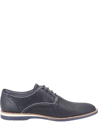 dunkelblaue Leder Derby Schuhe von Bullboxer