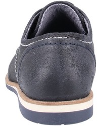 dunkelblaue Leder Derby Schuhe von Bullboxer