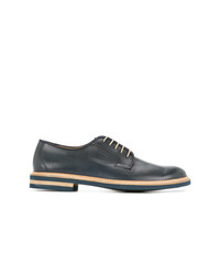 dunkelblaue Leder Derby Schuhe von Cerruti 1881