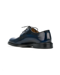 dunkelblaue Leder Derby Schuhe von Doucal's