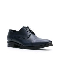 dunkelblaue Leder Derby Schuhe von Baldinini