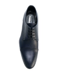 dunkelblaue Leder Derby Schuhe von Baldinini