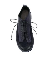 dunkelblaue Leder Derby Schuhe von Marsèll