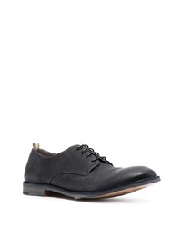 dunkelblaue Leder Derby Schuhe von Officine Creative