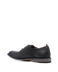 dunkelblaue Leder Derby Schuhe von Officine Creative