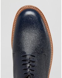 dunkelblaue Leder Derby Schuhe von Grenson