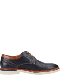 dunkelblaue Leder Derby Schuhe von Daniel Hechter