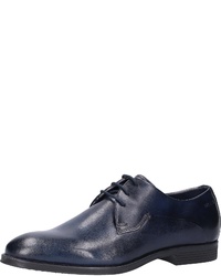 dunkelblaue Leder Derby Schuhe von Daniel Hechter