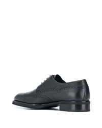 dunkelblaue Leder Derby Schuhe von Baldinini