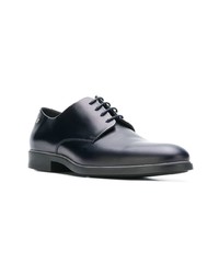 dunkelblaue Leder Derby Schuhe von Kenzo