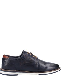 dunkelblaue Leder Derby Schuhe von Dockers by Gerli