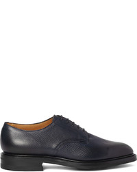 dunkelblaue Leder Derby Schuhe von Edward Green