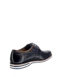 dunkelblaue Leder Derby Schuhe von Galizio Torresi