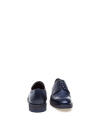 dunkelblaue Leder Derby Schuhe von Greyder