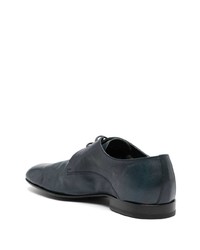 dunkelblaue Leder Derby Schuhe von Officine Creative