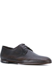 dunkelblaue Leder Derby Schuhe von Baldinini