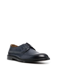 dunkelblaue Leder Derby Schuhe von Doucal's