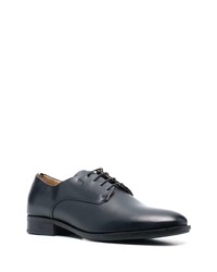 dunkelblaue Leder Derby Schuhe von BOSS