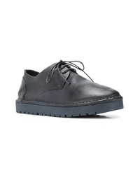 dunkelblaue Leder Derby Schuhe von Marsèll