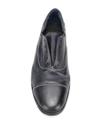 dunkelblaue Leder Derby Schuhe von Premiata