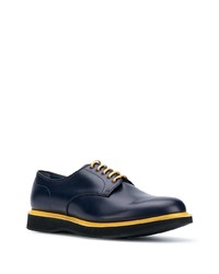 dunkelblaue Leder Derby Schuhe von Church's