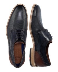 dunkelblaue Leder Derby Schuhe von Lloyd