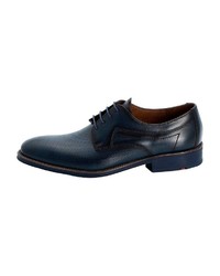 dunkelblaue Leder Derby Schuhe von Lloyd