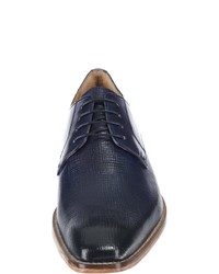 dunkelblaue Leder Derby Schuhe von Melvin&Hamilton