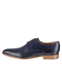 dunkelblaue Leder Derby Schuhe von Melvin&Hamilton