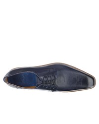 dunkelblaue Leder Derby Schuhe von Melvin&Hamilton