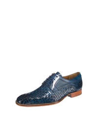 dunkelblaue Leder Derby Schuhe von Melvin&Hamilton