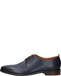 dunkelblaue Leder Derby Schuhe von Mercedes