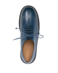 dunkelblaue Leder Derby Schuhe von Marsèll